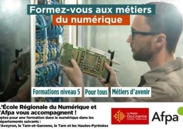 En Occitanie, l'Afpa du Tarn-et-Garonne, École Régionale du Numérique