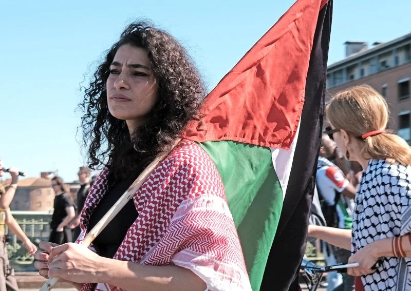 La Palestine s'invite à la manifestation contre l'austérité
